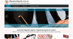 Desktop Screenshot of migrationagents.com.au