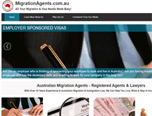 Tablet Screenshot of migrationagents.com.au